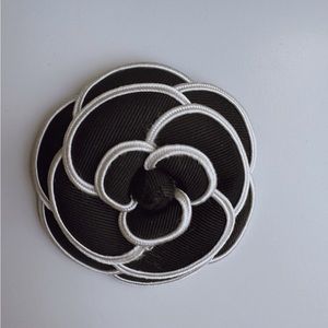 Camellia Black Flower Brooch